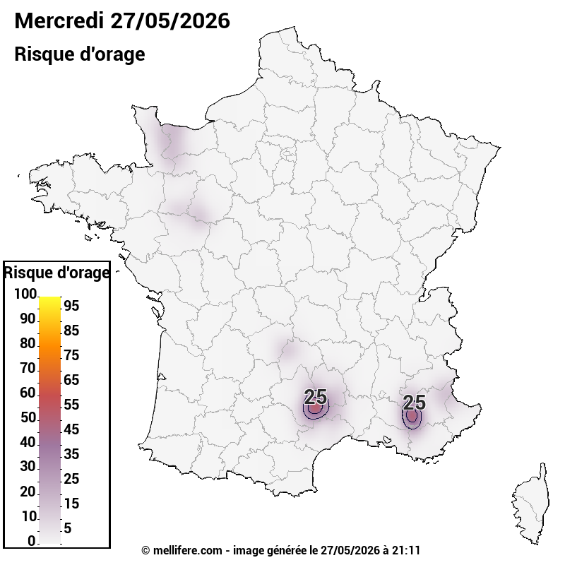 Prévision risques orage 27/05