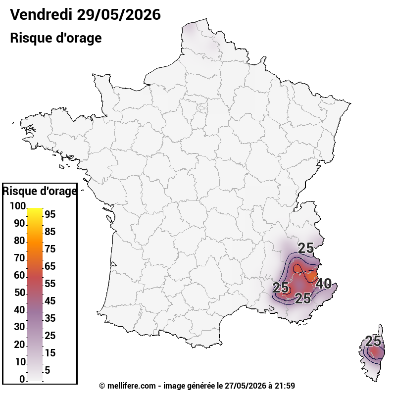 Prévision risques orage 27/05