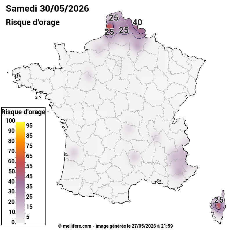 Prévision risques orage 27/05