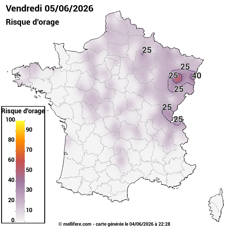 Prévision risques orage 05/06