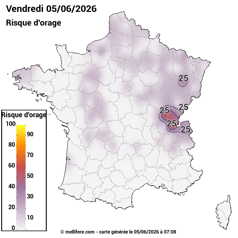 Prévision risques orage 05/06