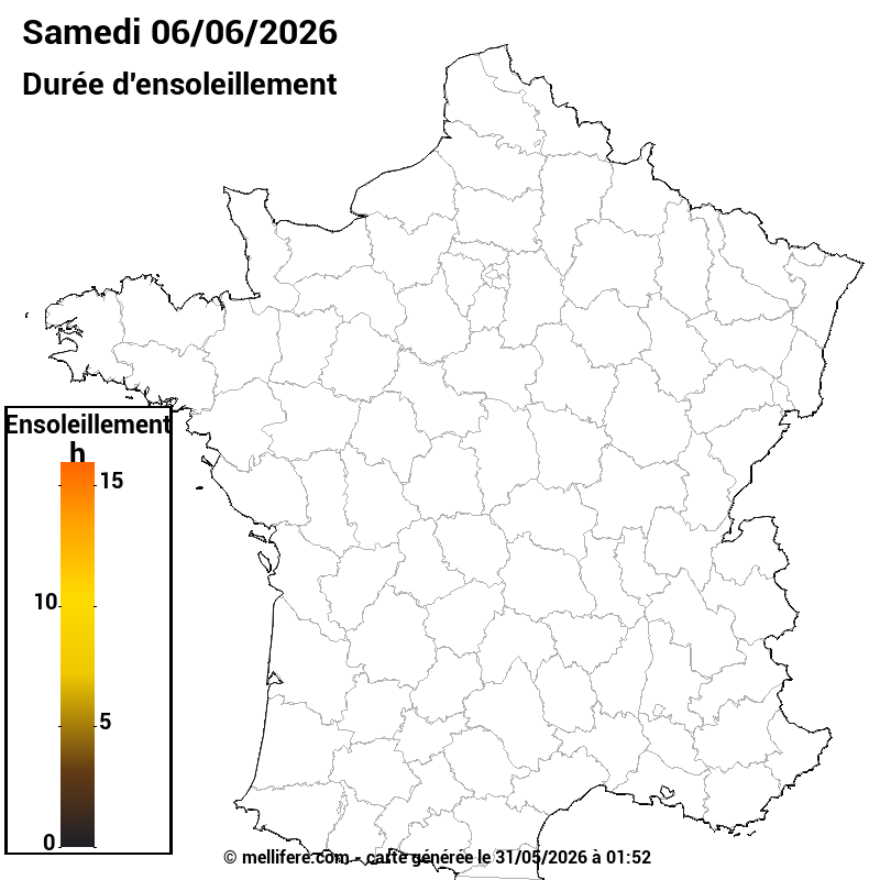 Prévision ensoleillement 31/05