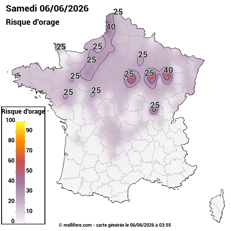 Prévision risques orage 06/06
