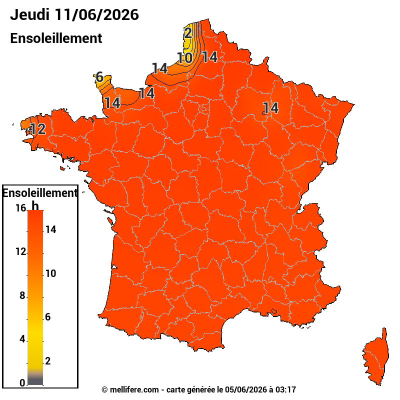 Prévision ensoleillement 05/06