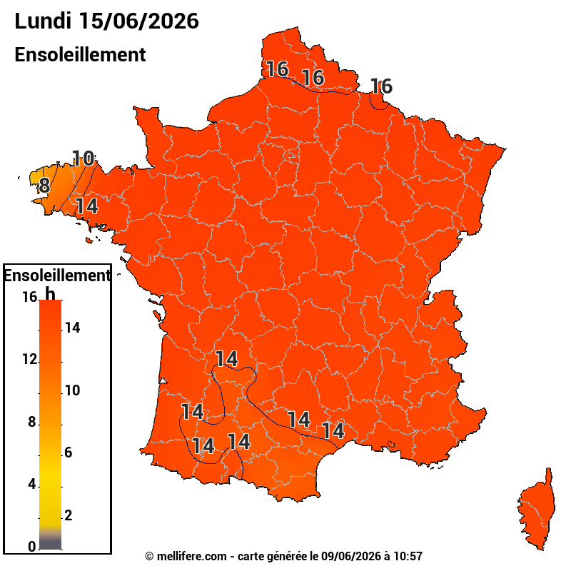 Prévision ensoleillement 10/06
