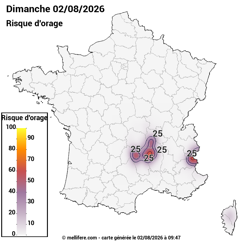 Prévision risques orage 02/08