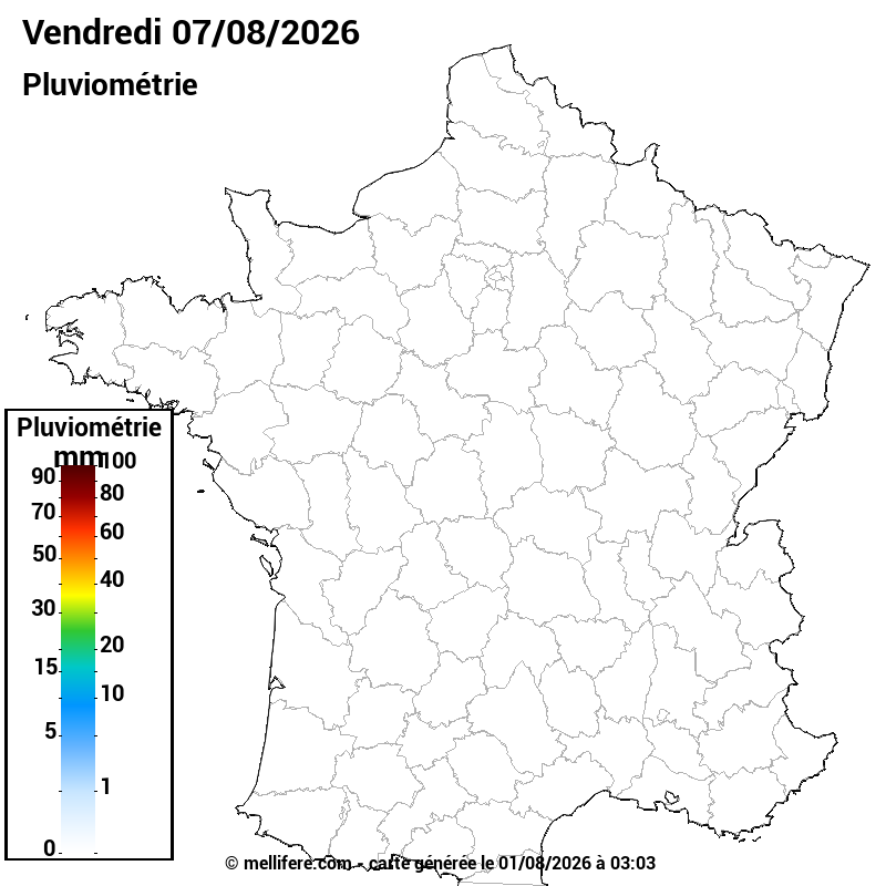 Prévision Pluviométrie 07/08