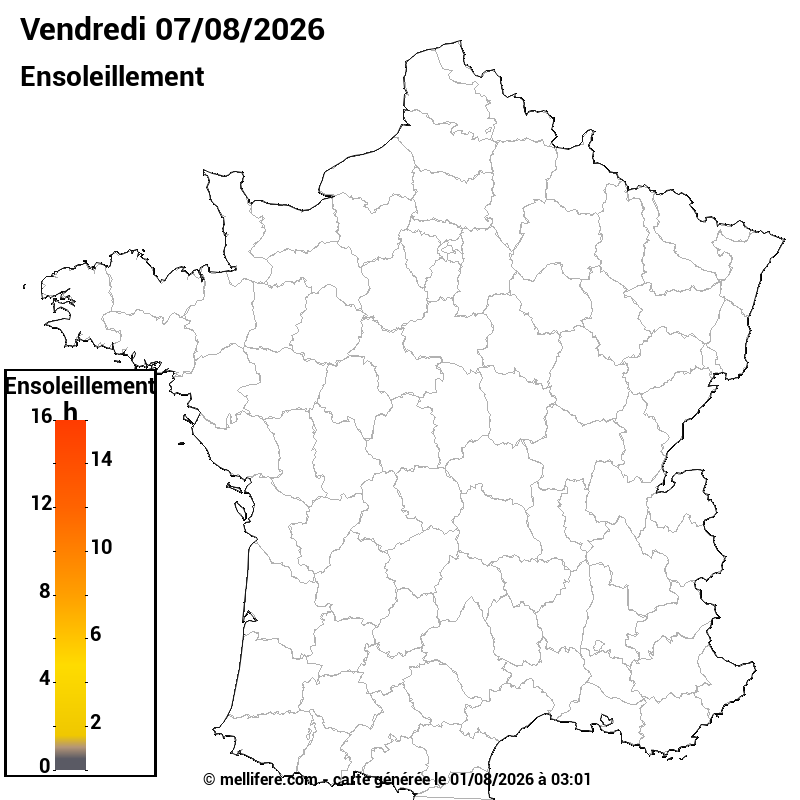 Prévision ensoleillement 01/08