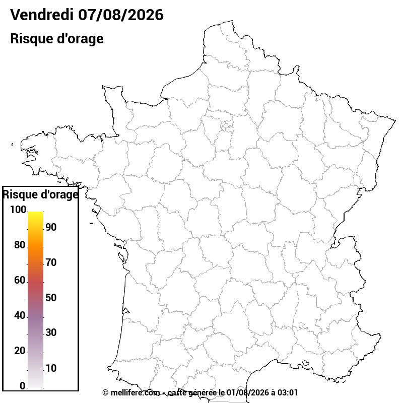 Prévision risques orage 01/08