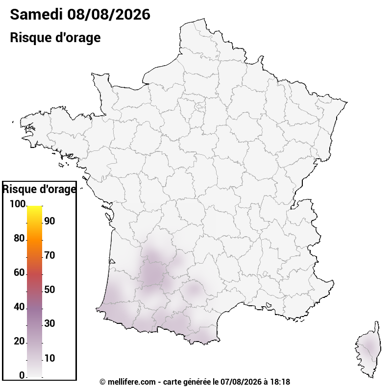 Prévision risques orage 08/08