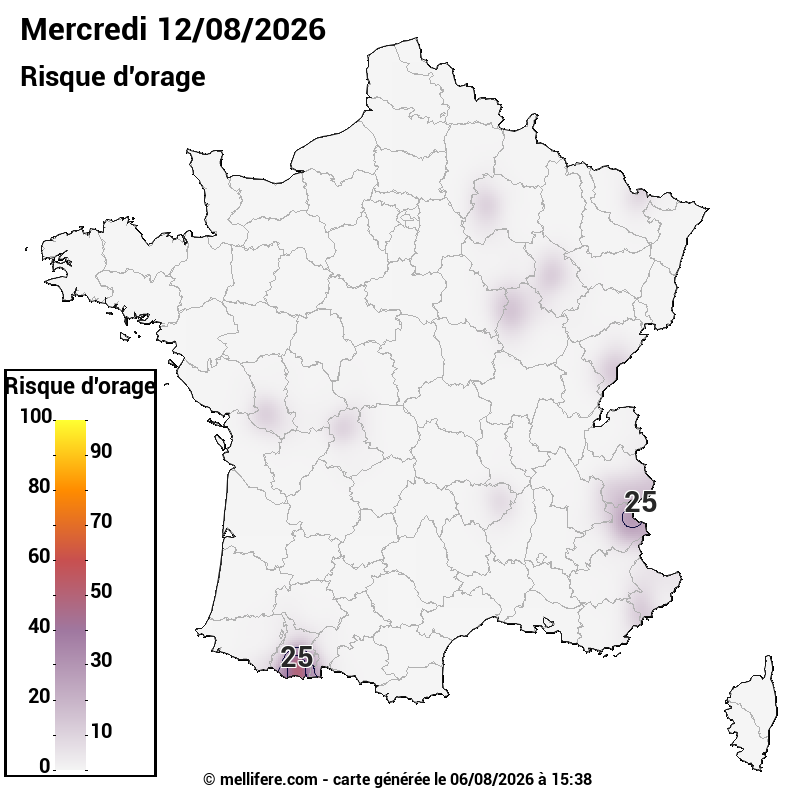 Prévision risques orage 07/08