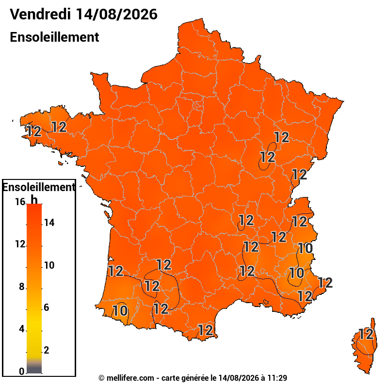 Prévision ensoleillement 14/08