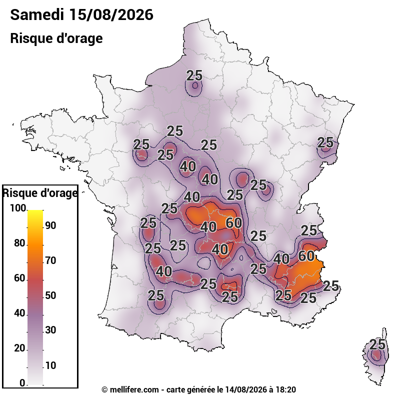 Prévision risques orage 15/08