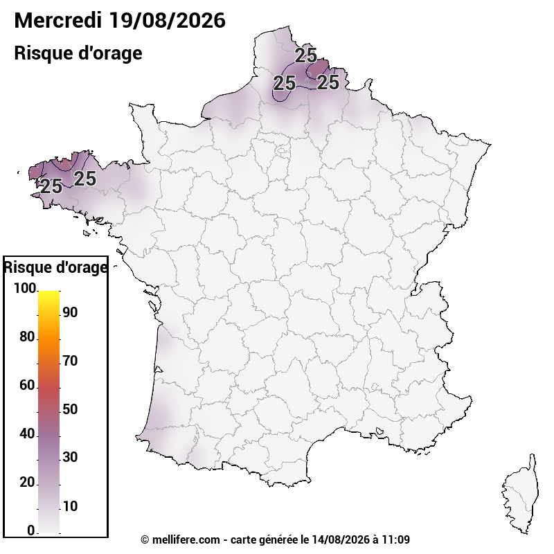 Prévision risques orage 14/08