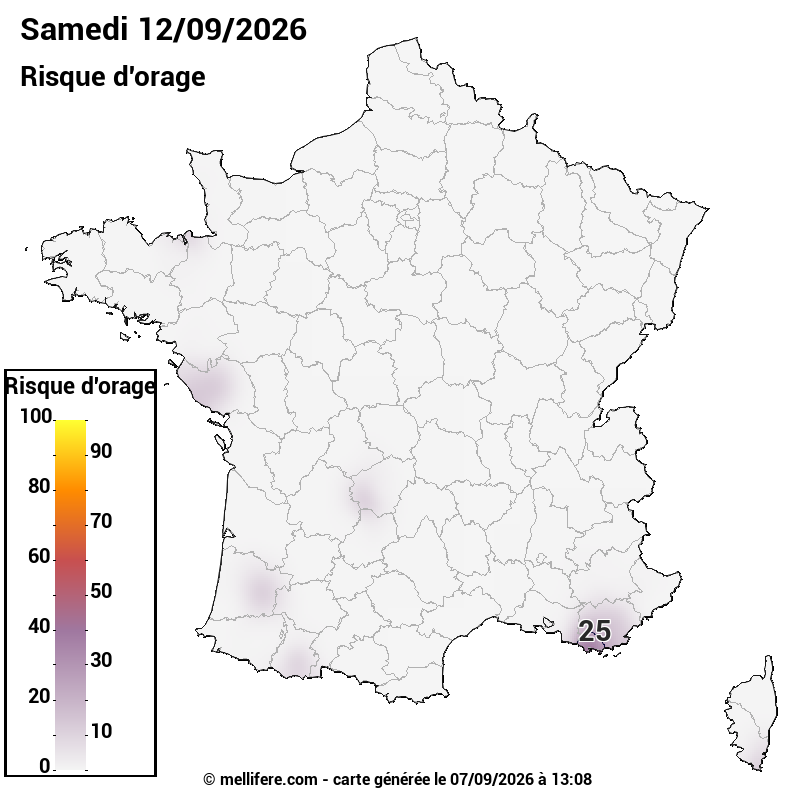 Prévision risques orage 07/09