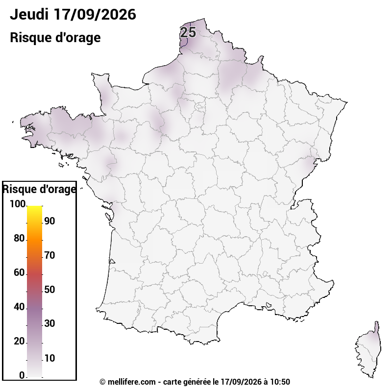 Prévision risques orage 17/09