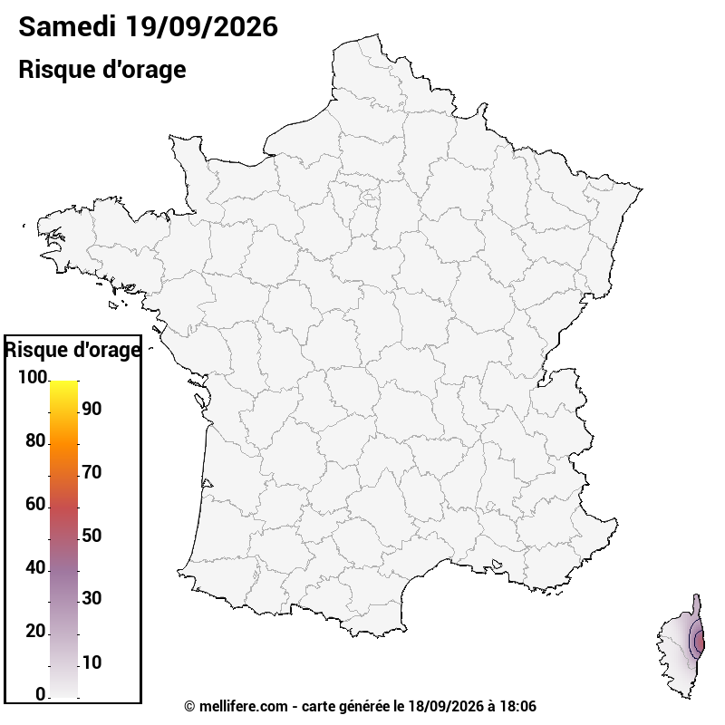 Prévision risques orage 19/09