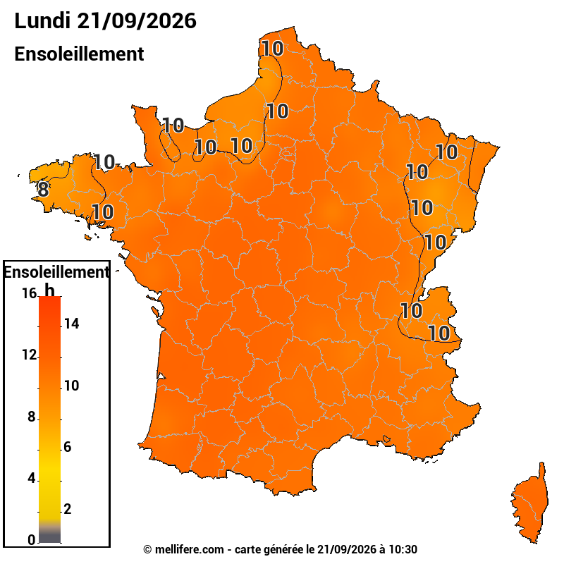 Prévision ensoleillement 21/09