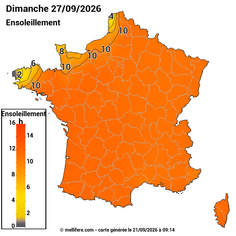 Prévision ensoleillement 21/09