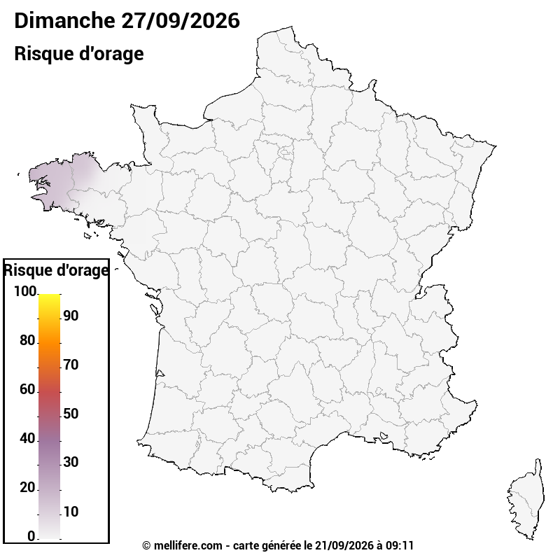 Prévision risques orage 21/09