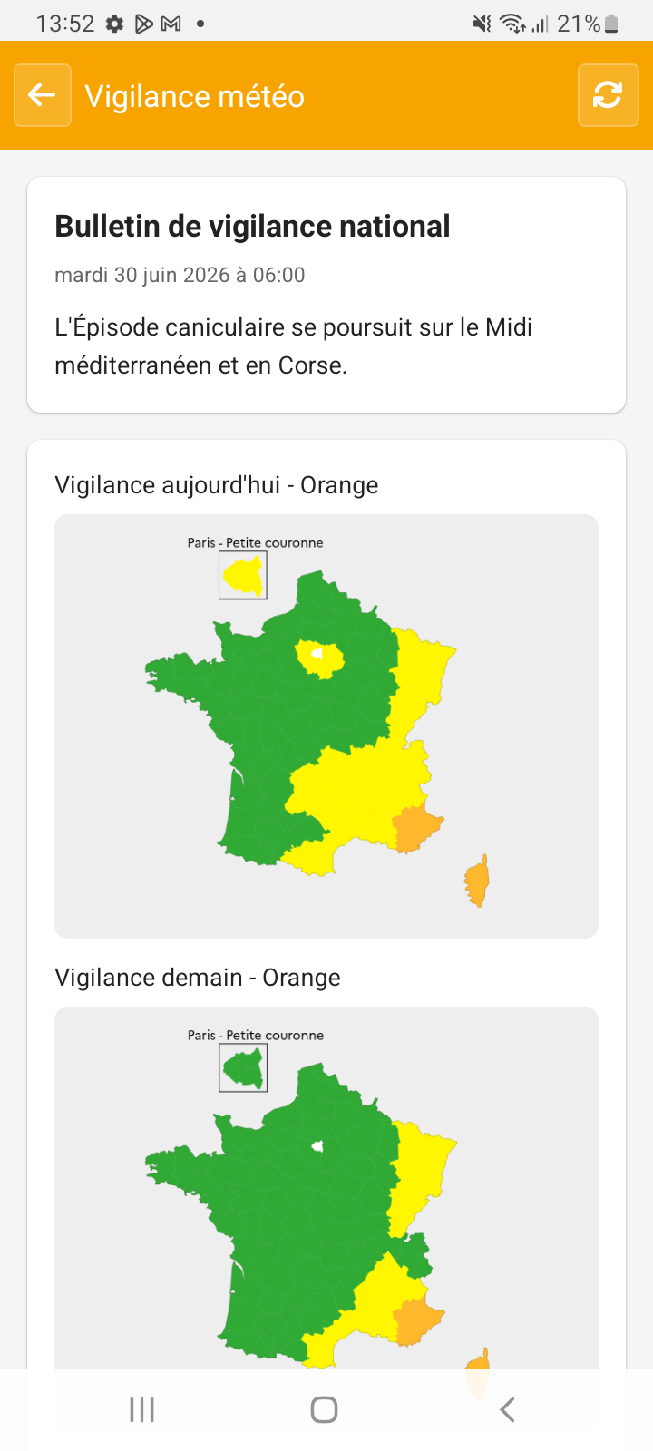 Vigilance météo
